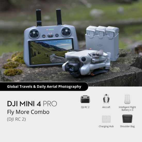 Obrazek DJI MINI 4 PRO Fly More Pack - (DJI RC 2)